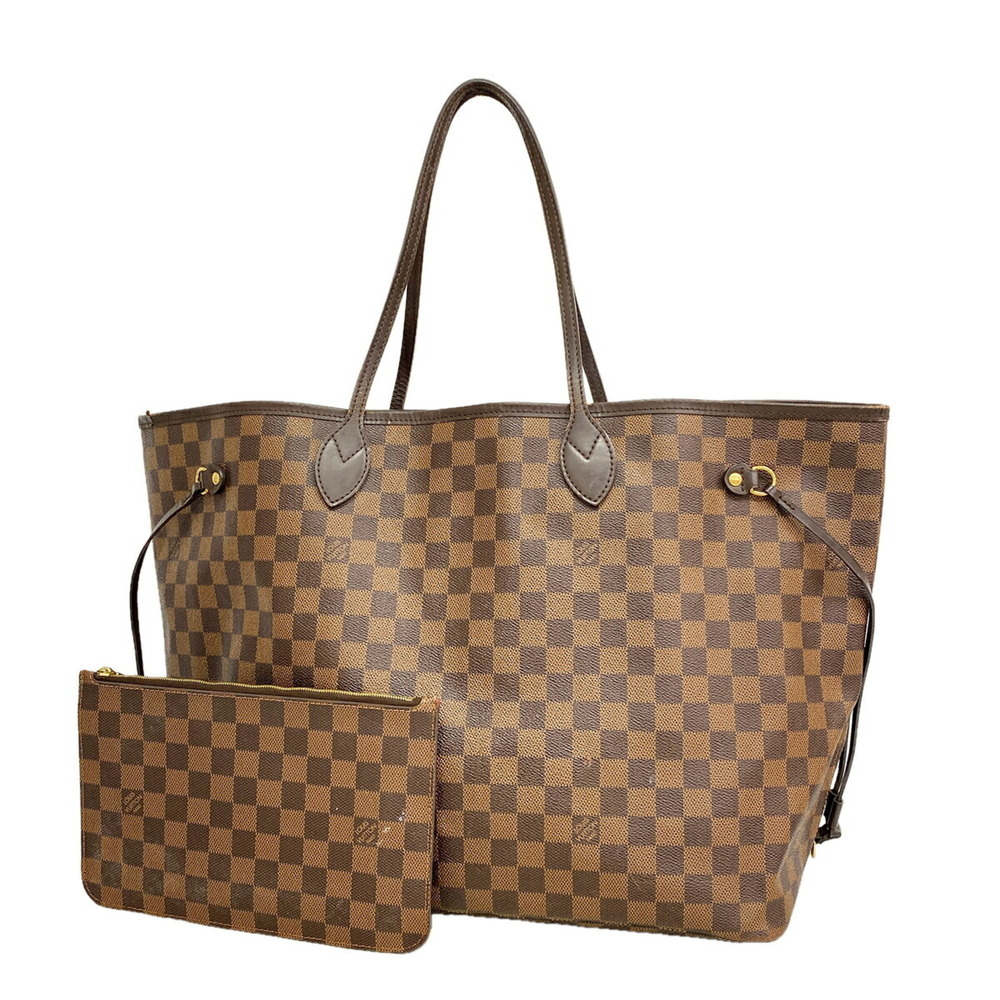 Louis Vuitton Damier Neverfull GM Tote Bag N40597 Ebene Women's OP028348